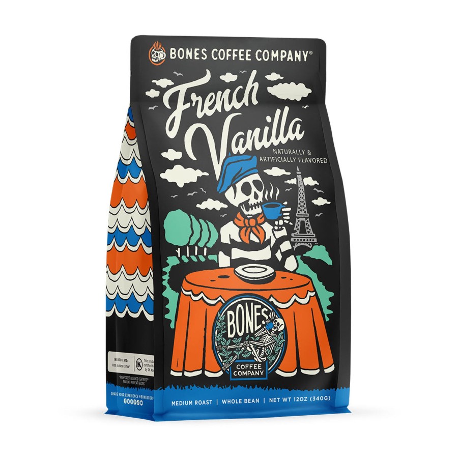 Coffee & Cocoa Bones Coffee Company | French Vanilla | 12Oz