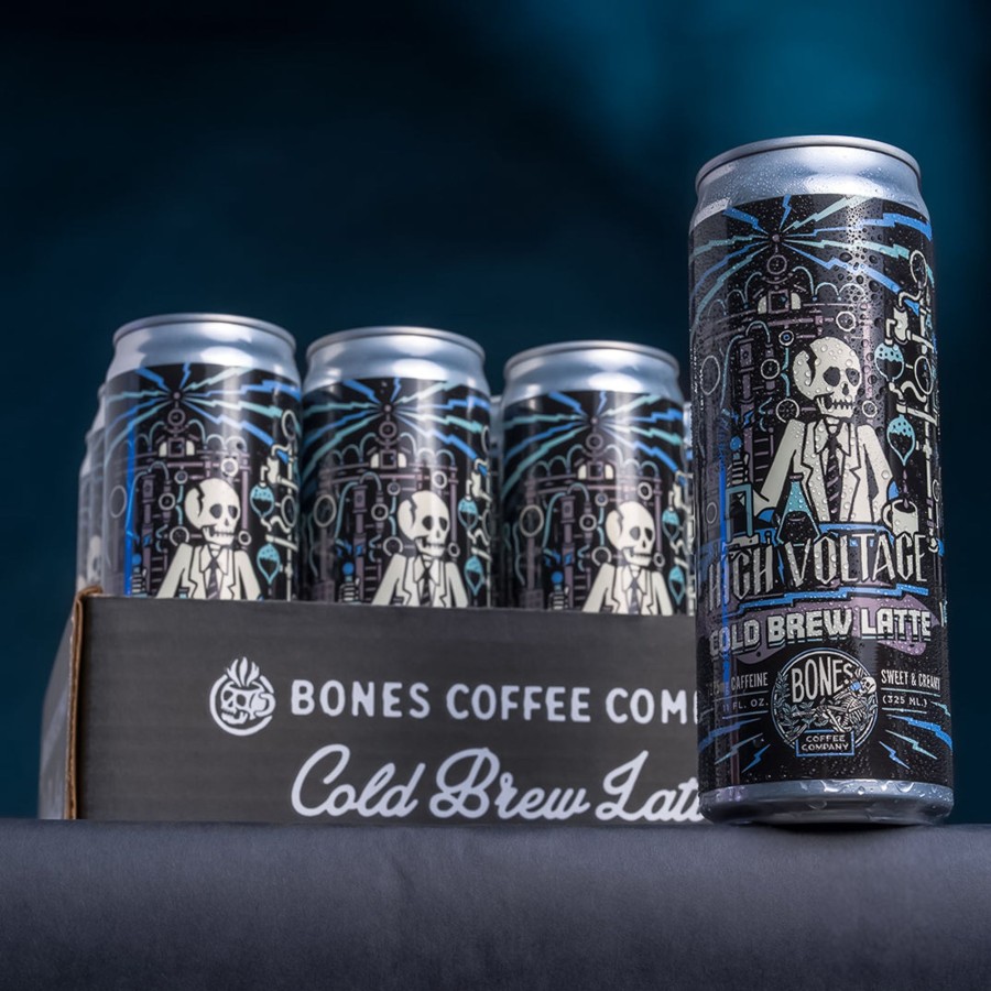 Coffee & Cocoa Bones Coffee Company | High Voltage Cold Brew Latte 12-Pack