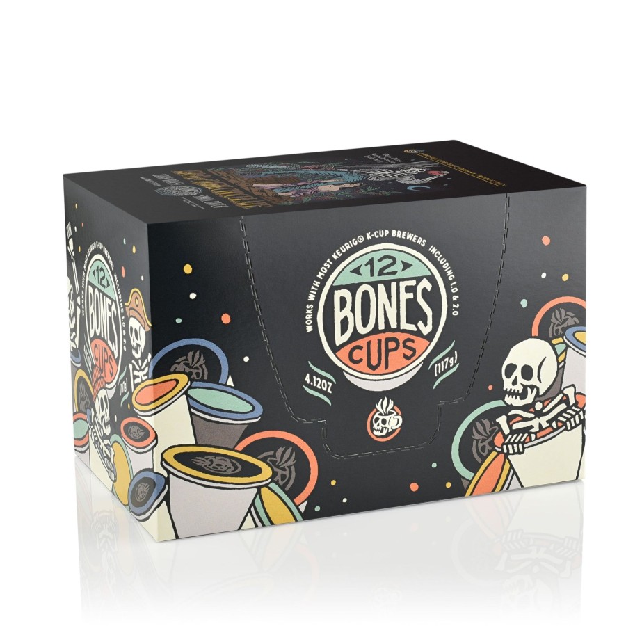 Coffee & Cocoa Bones Coffee Company | Army Of Dark Chocolate Bones Cups - 12 Count