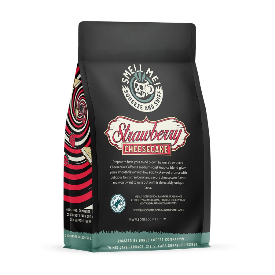 Coffee & Cocoa Bones Coffee Company | Strawberry Cheesecake | 12Oz