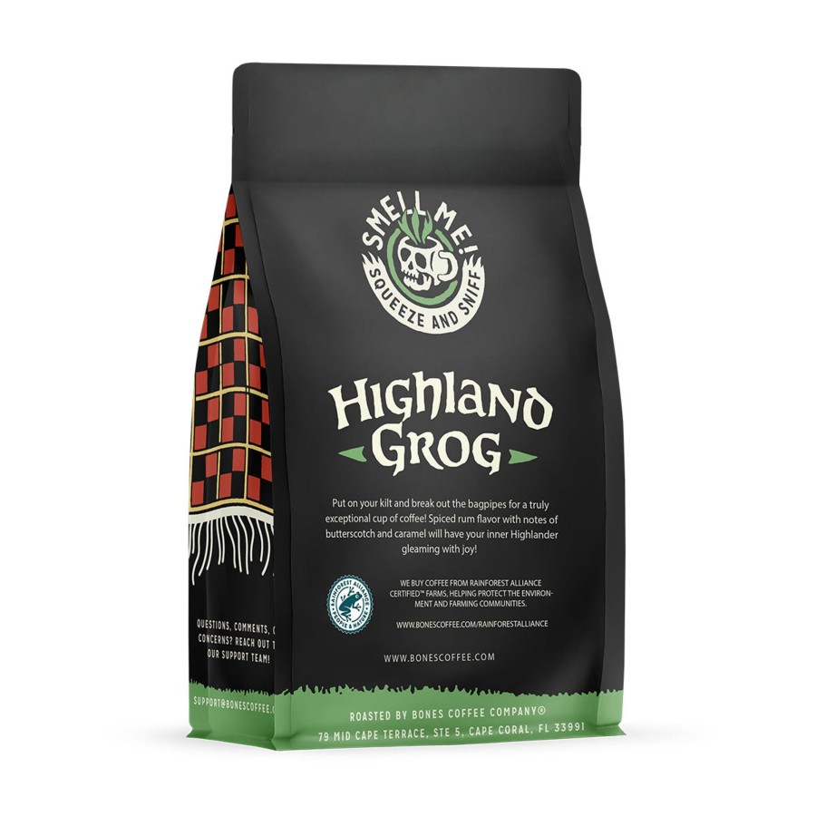 Coffee & Cocoa Bones Coffee Company | Highland Grog | 12Oz