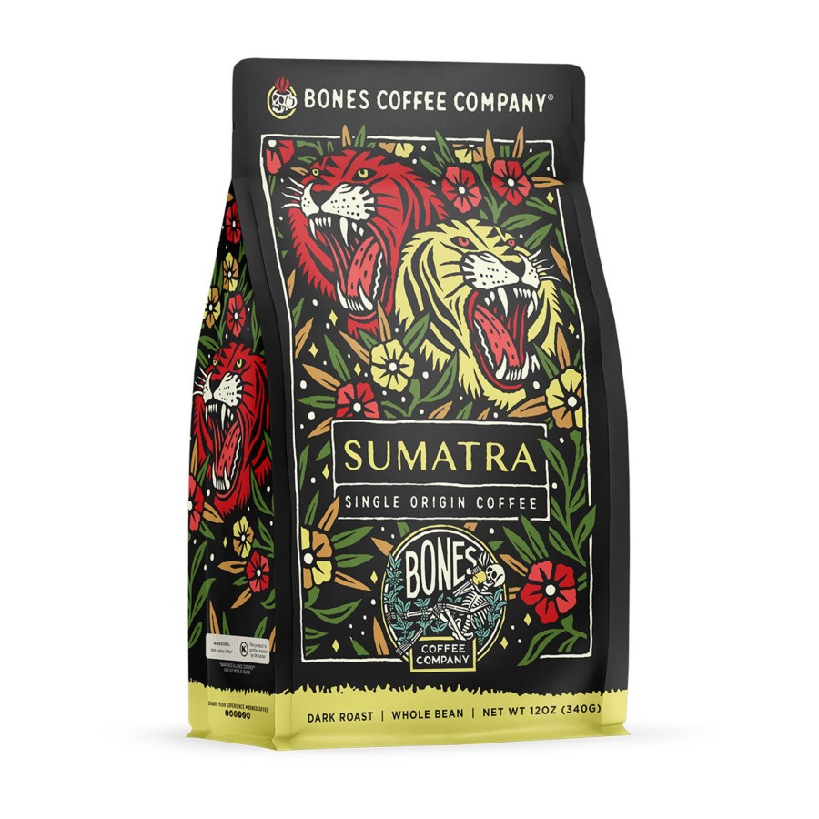 Coffee & Cocoa Bones Coffee Company | Sumatra Single-Origin Coffee | 12Oz