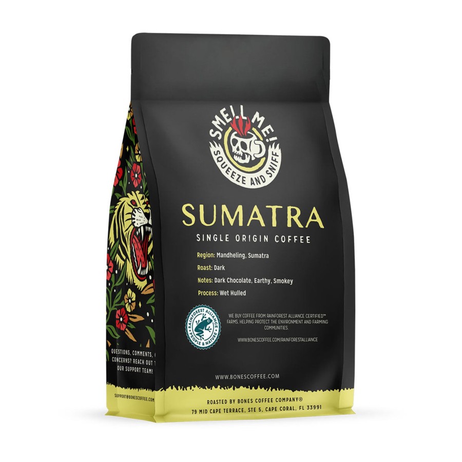 Coffee & Cocoa Bones Coffee Company | Sumatra Single-Origin Coffee | 12Oz