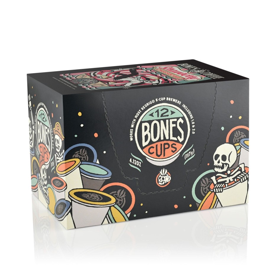 Coffee & Cocoa Bones Coffee Company | Strawberry Cheesecake Bones Cups - 12 Count