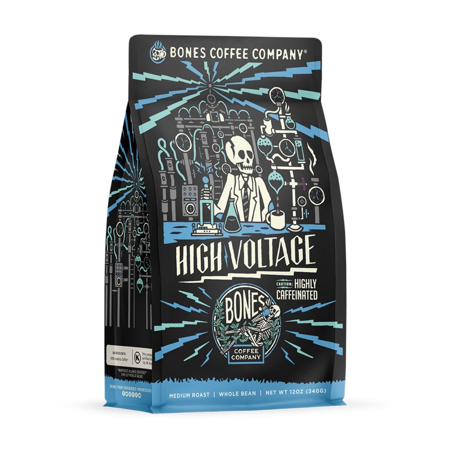 Coffee & Cocoa Bones Coffee Company | High Voltage | 12Oz