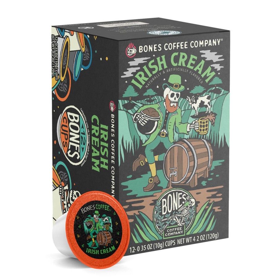 Coffee & Cocoa Bones Coffee Company | Irish Cream Bones Cups - 12 Count