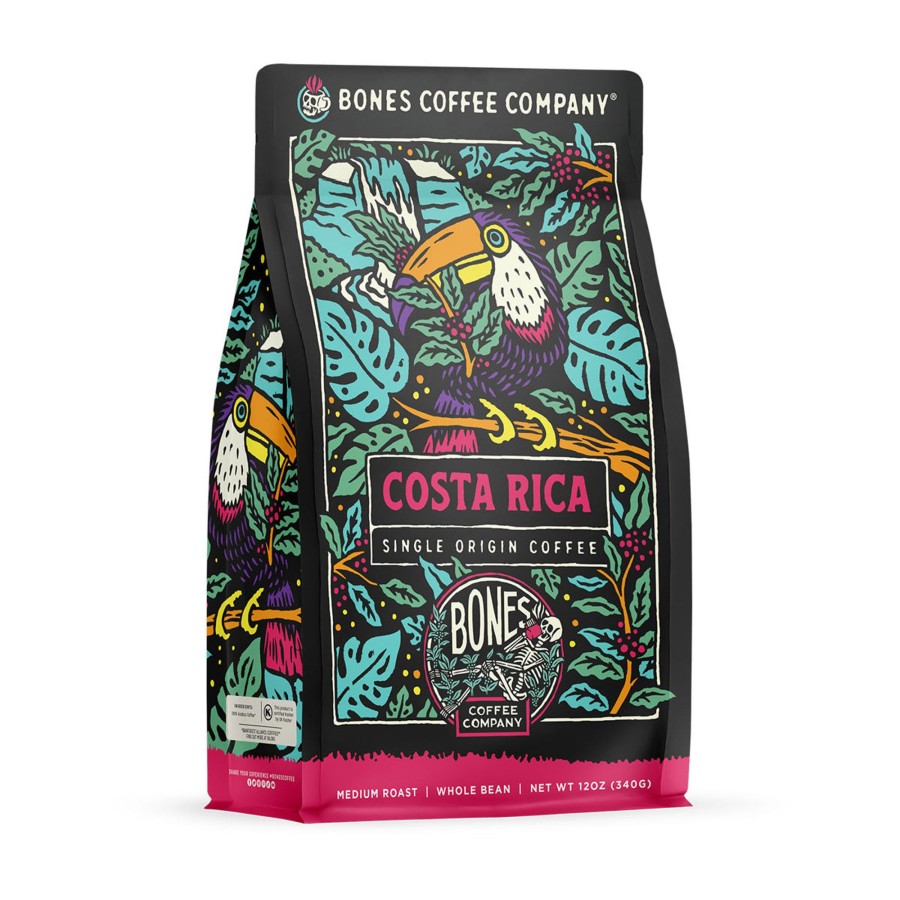 Coffee & Cocoa Bones Coffee Company | Costa Rica Single-Origin Coffee | 12Oz