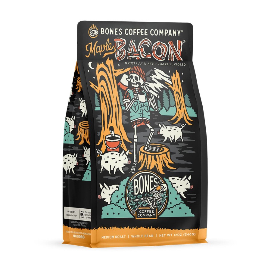 Coffee & Cocoa Bones Coffee Company | Maple Bacon® | 12Oz