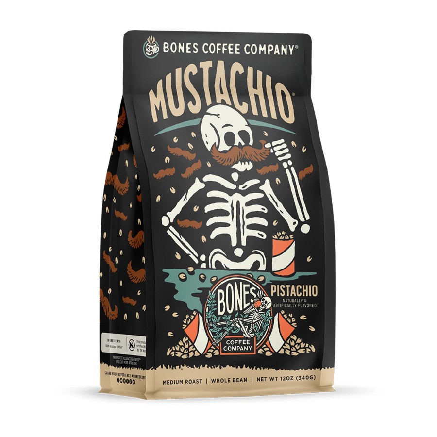 Coffee & Cocoa Bones Coffee Company | Mustachio | 12Oz