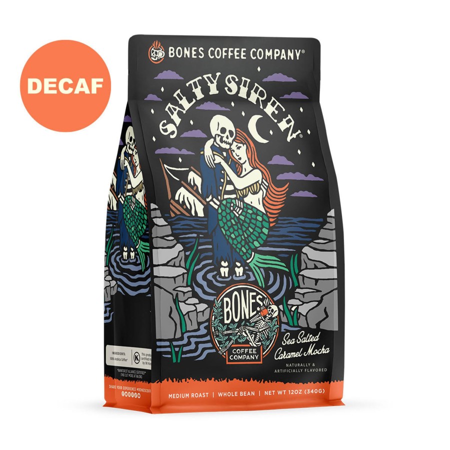 Coffee & Cocoa Bones Coffee Company | Decaf Salty Siren | 12Oz