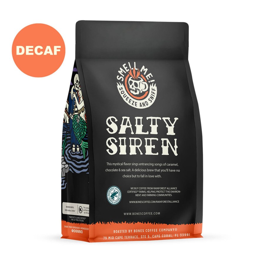 Coffee & Cocoa Bones Coffee Company | Decaf Salty Siren | 12Oz