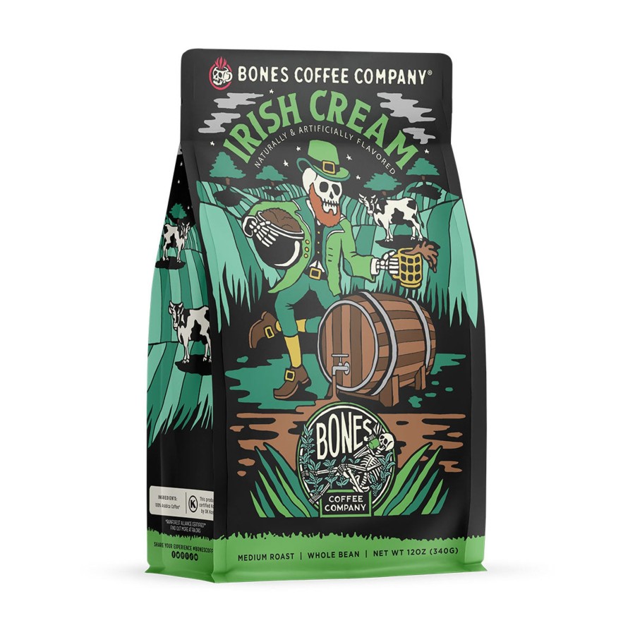 Coffee & Cocoa Bones Coffee Company | Irish Cream | 12Oz