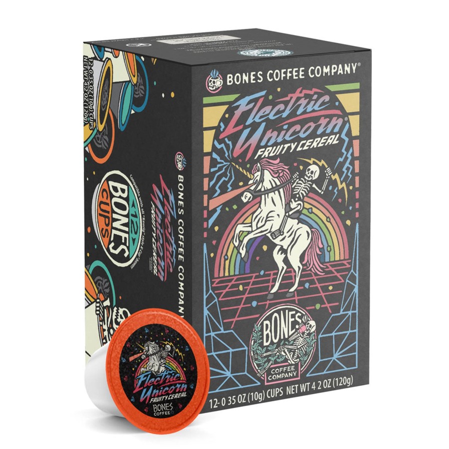 Coffee & Cocoa Bones Coffee Company | Electric Unicorn Bones Cups - 12 Count