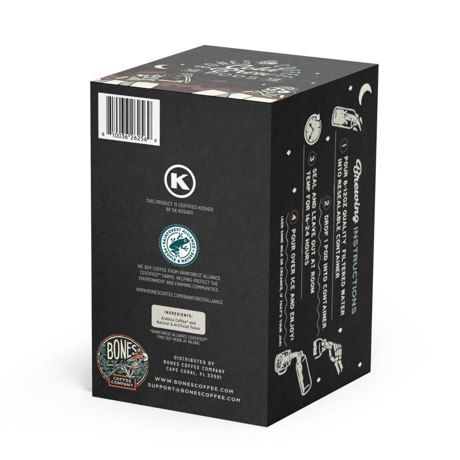 Coffee & Cocoa Bones Coffee Company | Mint Invaders From Chocolate Space Cold Brew Pods | 12 Count