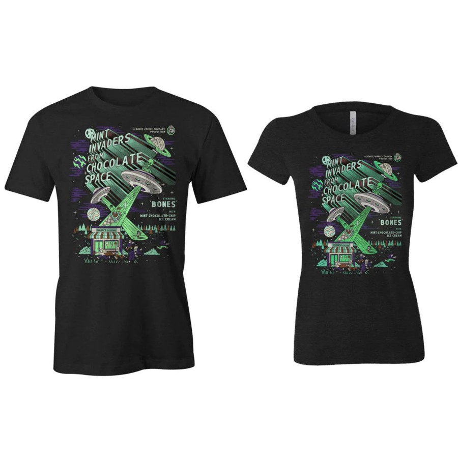 Gear Bones Coffee Company | Mint Invaders From Chocolate Space Tee