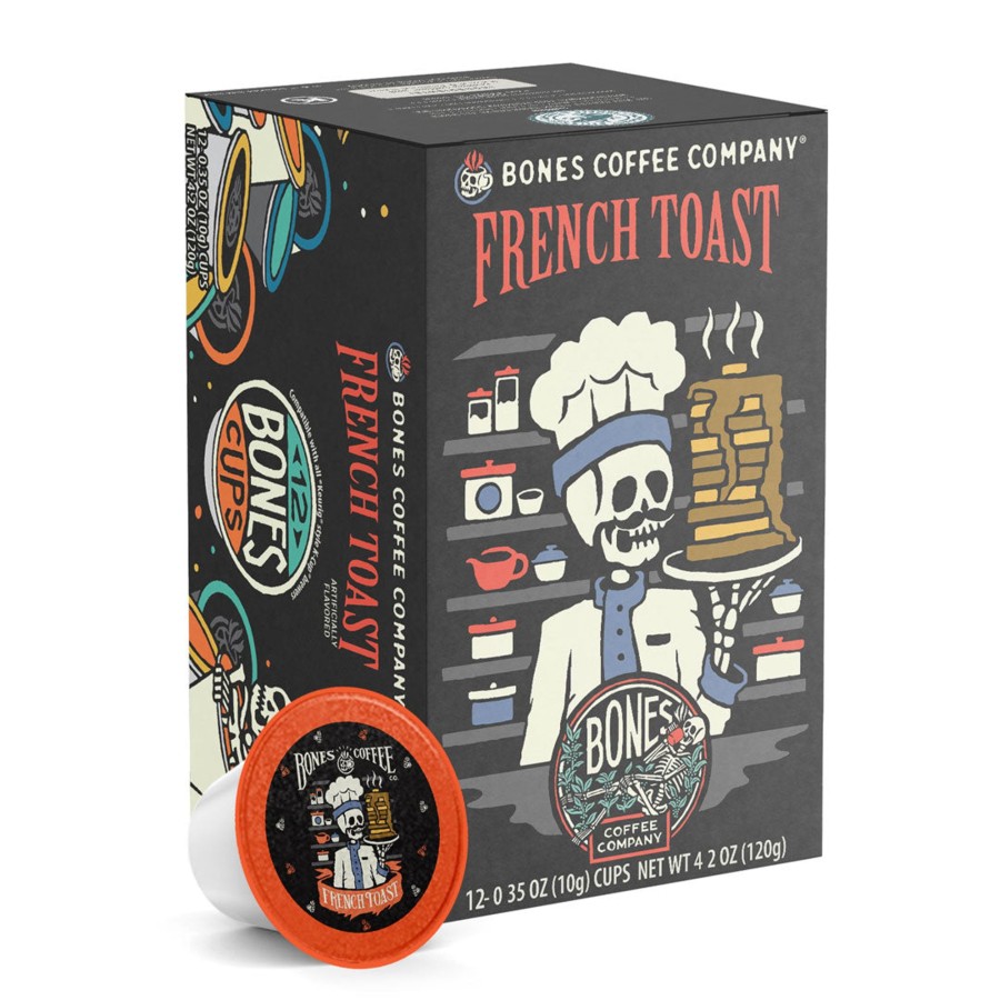 Coffee & Cocoa Bones Coffee Company | French Toast Bones Cups - 12 Count