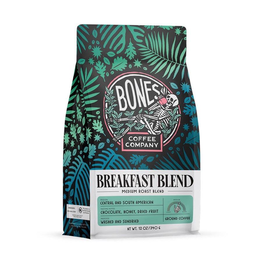 Coffee & Cocoa Bones Coffee Company | Breakfast Blend | 12Oz