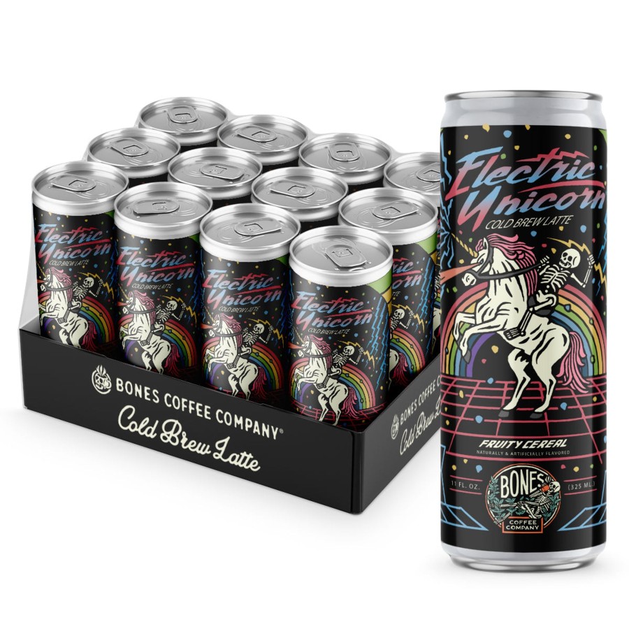 Coffee & Cocoa Bones Coffee Company | Electric Unicorn Cold Brew Latte 12-Pack