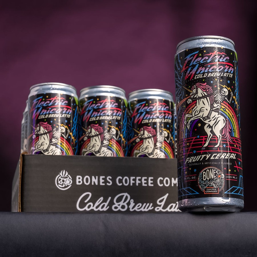 Coffee & Cocoa Bones Coffee Company | Electric Unicorn Cold Brew Latte 12-Pack